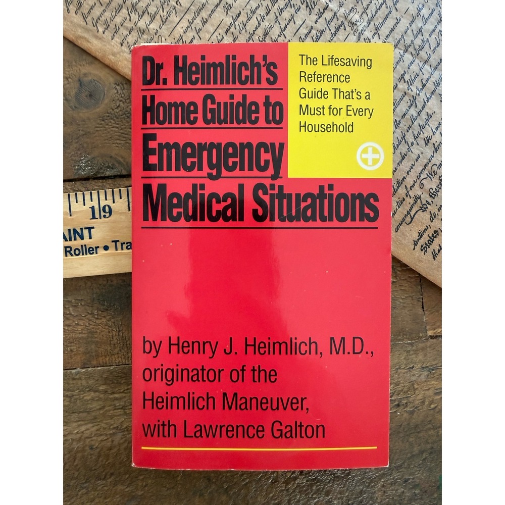 Dr Heimlich's Home Guide to Emergency Medical Situations 1984 First Edition Book